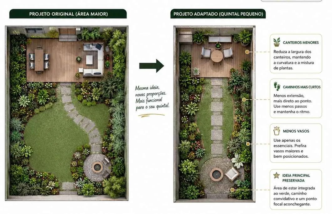 Adaptação para espaço menor
